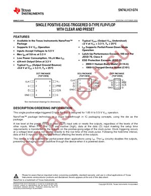 SN74LVC1G74DCTR datasheet  